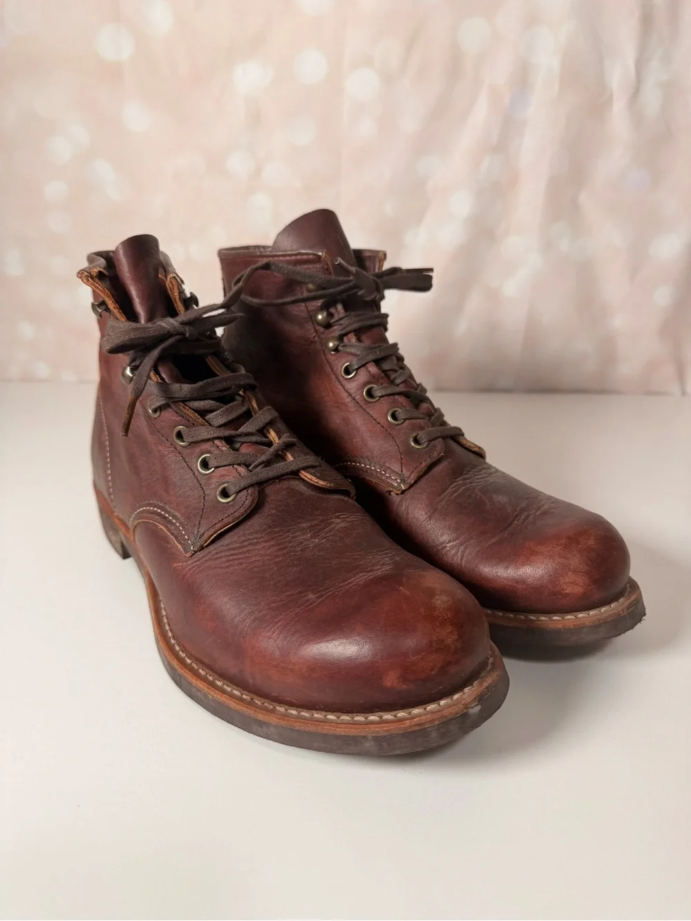 RED WING SHOES Heritage Blacksmith boots in Briar Oil Slick leather Size 9